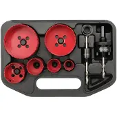 YATO Kit de 9 pièces pour scie cloche d'électricien YT-3380
