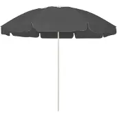 vidaXL Strandparasol 240 cm antracietkleurig