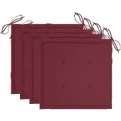 vidaXL Tuinstoelkussens 4 st 50x50x4 cm oxford stof wijnrood