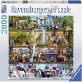 Ravensburger puzzel Aimee Stewart Wild Kingdom Shelves - Legpuzzel - 2000 stukjes