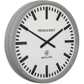 Giga Meubel Thomas Kent Wandklok Regulator 54 Cm Staal Wit/grijs