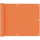 vidaXL Balkonscherm 75x300 cm oxford stof oranje