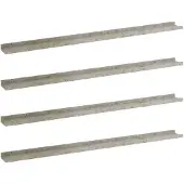 vidaXL Wandschappen 4 st 115x9x3 cm betongrijs
