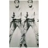 Blokker Andy Warhol - Elvis 1963 Double Kunstdruk 60x90cm
