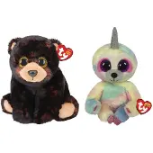 TY - Knuffel - Beanie Buddy - Kodi Bear & Cooper Sloth