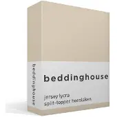 Beddinghouse - Jersey-stretch - Split-topper - Hoeslaken - 200x220 cm - Naturel