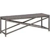 vidaXL Tuinbank 120 cm poly rattan grijs