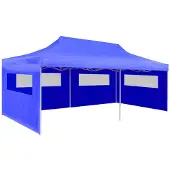 vidaXL Partytent pop-up inklapbaar 3x6 m blauw