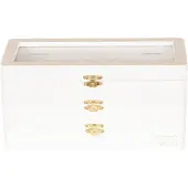 Clayre & Eef Witte Juwelendoosje 24*10*12 cm 6H1797