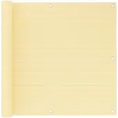 vidaXL Balkonscherm 90x500 cm HDPE beige