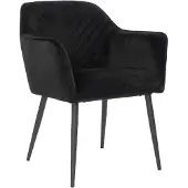 NABER Sera 1V, stoel, frame zwart, bekleding zwart
