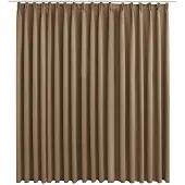 vidaXL Gordijn verduisterend met haken 290x245 cm taupe