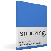 Snoozing katoen-satijn kussenslopen (set van 2)