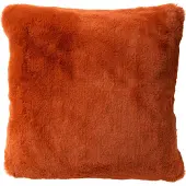 Dutch decor - ZAYA - Kussenhoes 45x45 cm - bontlook - effen kleur - Potters Clay - oranje