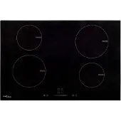 vidaXL Inductiekookplaat met 4 zones, touchbediening, glazen oppervlak, 77 cm, 7000 W