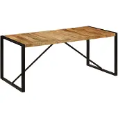 vidaXL Eettafel 180x90x75 cm massief mangohout
