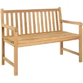 vidaXL Tuinbank 114 cm massief teakhout