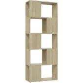 vidaXL Boekenkast/kamerscherm 60x24x155 cm sonoma eikenkleurig