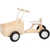 Van Dijk Toys Loopfiets met 4 wielen loop-bakfiets Junior Wit