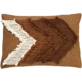 Dutch decor - ARROW - Sierkussen van katoen Tobacco Brown 40x60 cm - bruin