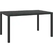vidaXL Tuintafel 150x90x74 cm HKC aluminium zwart