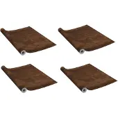 vidaXL Deurfolies zelfklevend 4 st 210x90 cm PVC donkereikenkleurig