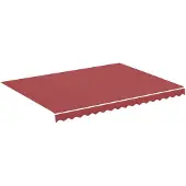 vidaXL Vervangingsdoek voor luifel 400x300 cm polyester bordeauxrood