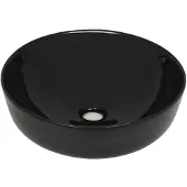 vidaXL Wastafel rond 41,5x13,5 cm keramiek zwart