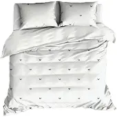 De Witte Lietaer Dekbedovertrek De Witte Lietaer Butterflies Meteorit Off White Satijn