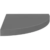 vidaXL Hoekschap zwevend 35x35x3,8 cm MDF hoogglans grijs