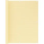 vidaXL Balkonscherm 120x500 cm HDPE beige