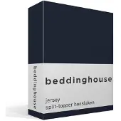 Beddinghouse Split Topper Hoeslaken Marineblauw (Jersey)-160 x 210 cm