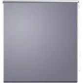 vidaXL Rolgordijn verduisterend 84,4 x 175 cm stofbreedte 80 cm grijs