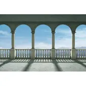Blokker Fotobehang - Zuilen - 315 x 232 cm - Multi