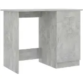 vidaXL Bureau 100x50x76 cm bewerkt hout betongrijs