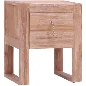vidaXL Nachtkastje 40x30x50 cm massief teakhout