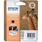 Epson T0711 Twin Pack - 2-pack - hoge capaciteit (BK)