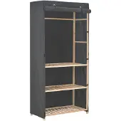 vidaXL 3-delige kledingkast, grijs, 79 x 40 x 170 cm, stof