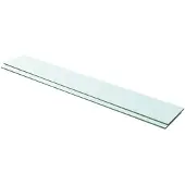 vidaXL Schappen 2 st 100x15 cm glas transparant