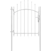 vidaXL Tuinpoort Woerden staal 1x1,5m wit