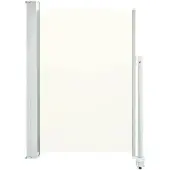 vidaXL Tuinscherm uittrekbaar 120x300 cm crèmekleurig