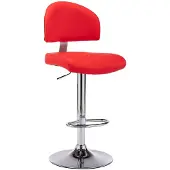 vidaXL Barkruk kunstleer rood