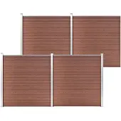 vidaXL Schutting 699x186 cm HKC bruin