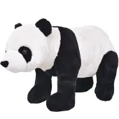 vidaXL Speelgoedpanda staand XXL pluche zwart en wit