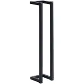 vidaXL Handdoekenrek 12,5x12,5x60 cm ijzer zwart