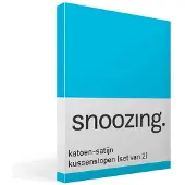 Snoozing katoen-satijn kussenslopen (set van 2)