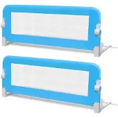 vidaXL Kinderbedhekjes 2 st 102x42 cm blauw