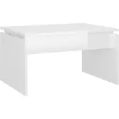 vidaXL Salontafel, hoogglanzwit, 68x50x38 cm, houtvezel