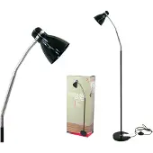 Gerimport - Moderne Verstelbare Vloerlamp 140cm ? Staand - Verstelbaar ? Zwart