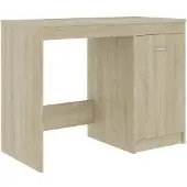 vidaXL Bureau 100x50x76 cm bewerkt hout sonoma eikenkleurig